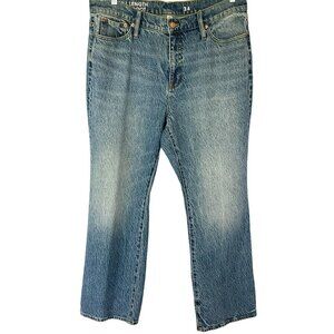 J. Crew Jeans Women's Demi Boot High Rise Flared Leg Size 34 Actual 38